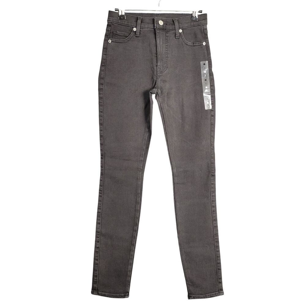 NWT LUCKY BRAND Charcoal Black Unifit Skinny Stretch Denim Jeans SIZE 2 / 25-26